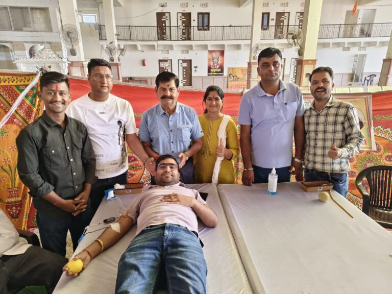 बाड़ी माता तीर्थ धाम पर 151 यूनिट रक्त संग्रह