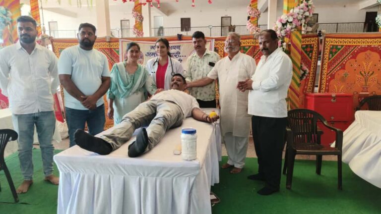 Blood donation camp at Bari Mata Tirtha Dham