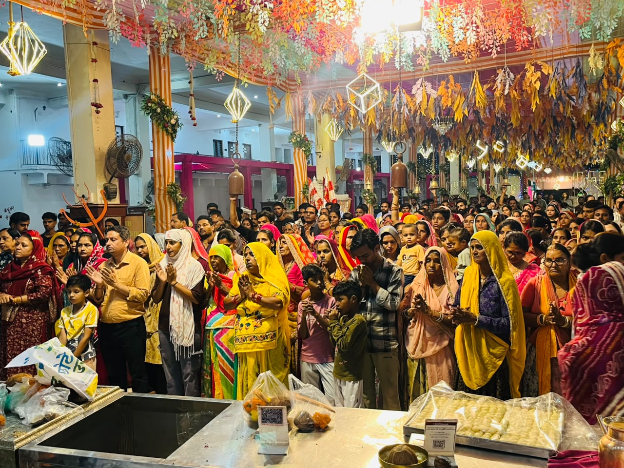 devotees reached at bari mata temple bijainagar during navratri
